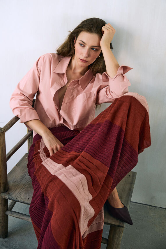 Camisa amplia lisa