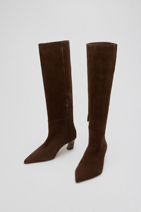 Pedro del Hierro Brown leather boot Brown