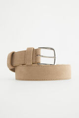 Pedro del Hierro Leather sport belt Beige