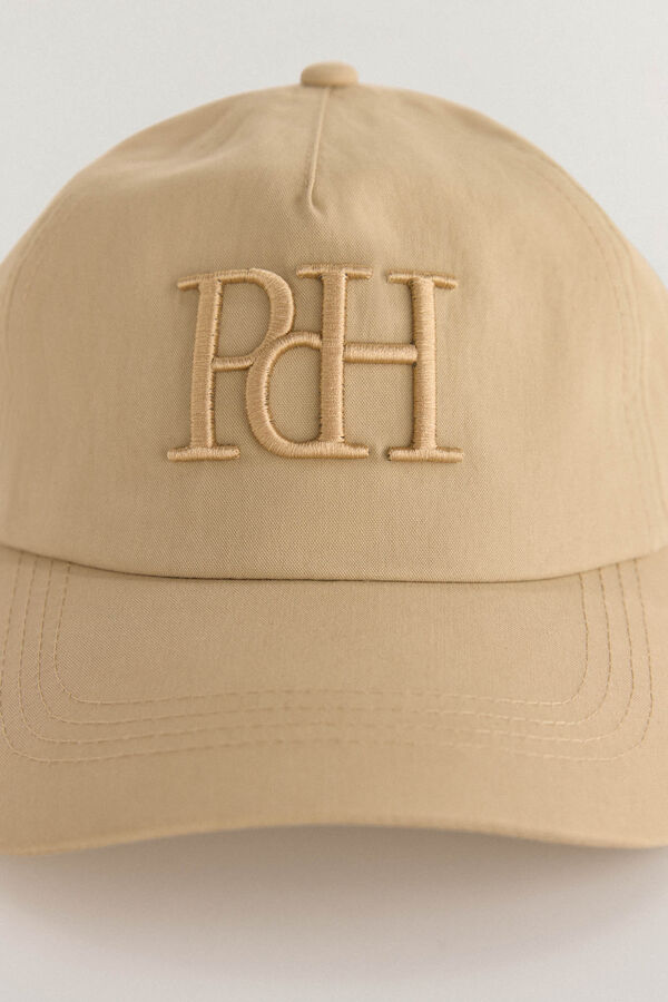 Pedro del Hierro Boné com viseira de têxtil Beige