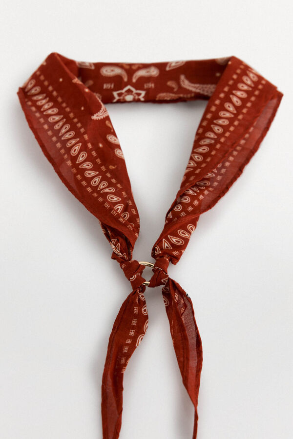 Pedro del Hierro Bandana with ring Orange