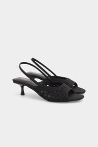 Pedro del Hierro Black braided sandal