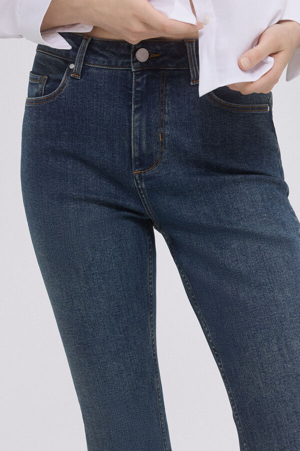 Pedro del Hierro Jeans flare cropped lycra™ t400™ Azul