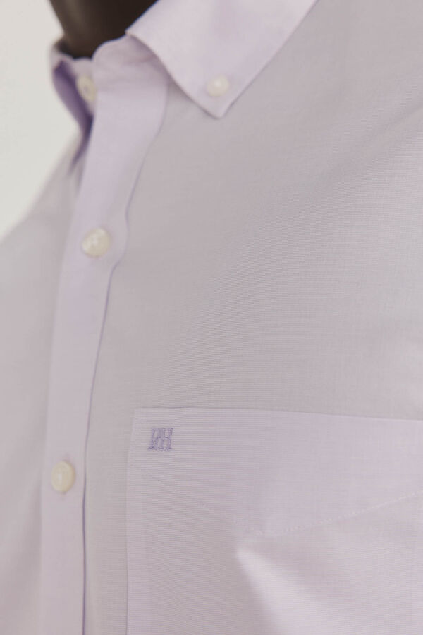 Pedro del Hierro Non iron + anti-stain smooth shirt Purple