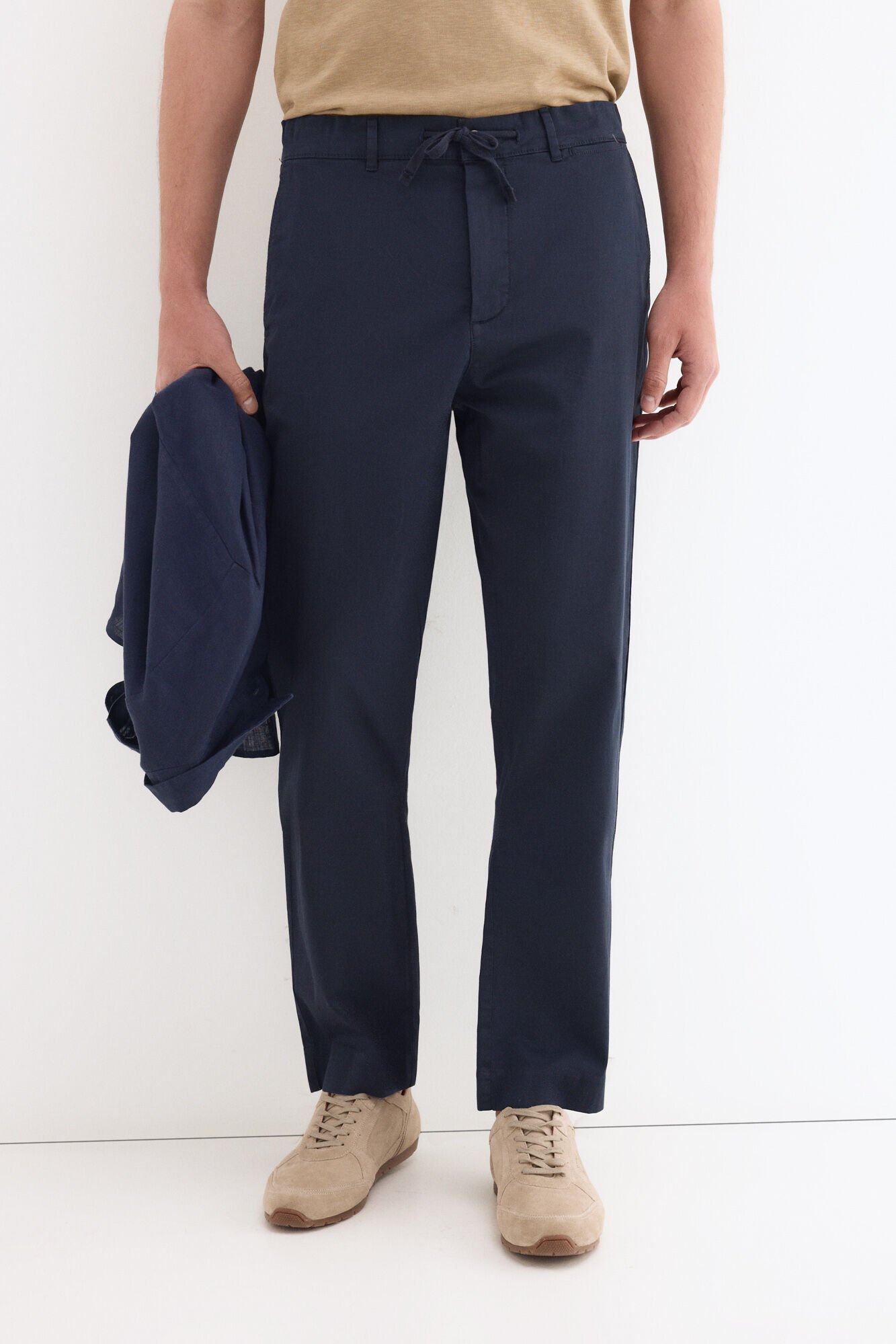 Pedro del Hierro Regular fit structured laced chinos