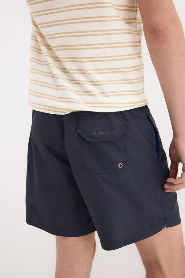 Pedro del Hierro Plain basic swimwear Blue