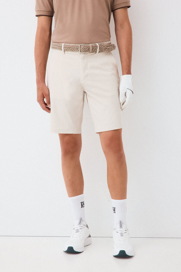 Pedro del Hierro Golf Bermuda shorts Beige