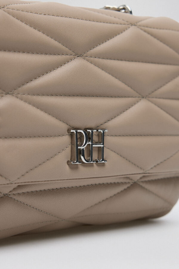 Pedro del Hierro Quilted leather bag Brown