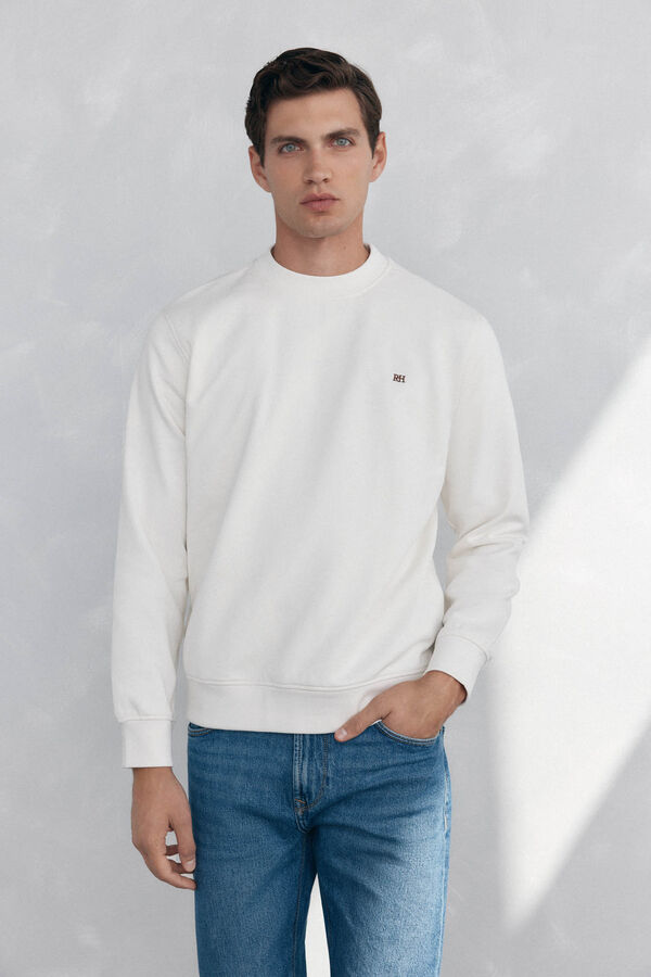 Pedro del Hierro Crew-neck sweatshirt Beige
