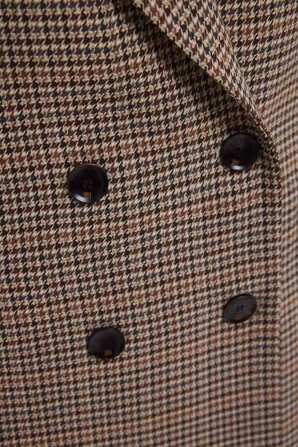 Pedro del Hierro Blazer traje pata de gallo Marrón