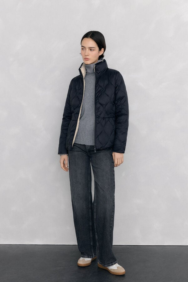 Pedro del Hierro Ultralight short reversible jacket Black