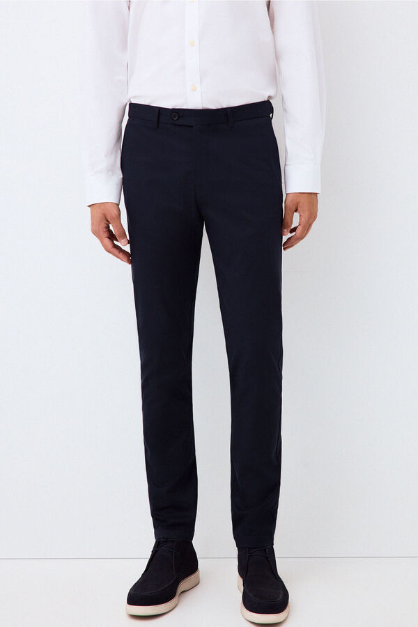 Pedro del Hierro Oversized slim chinos Blue
