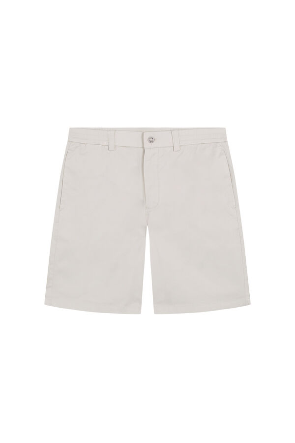 Pedro del Hierro Lightweight elasticated Bermuda shorts Ecru