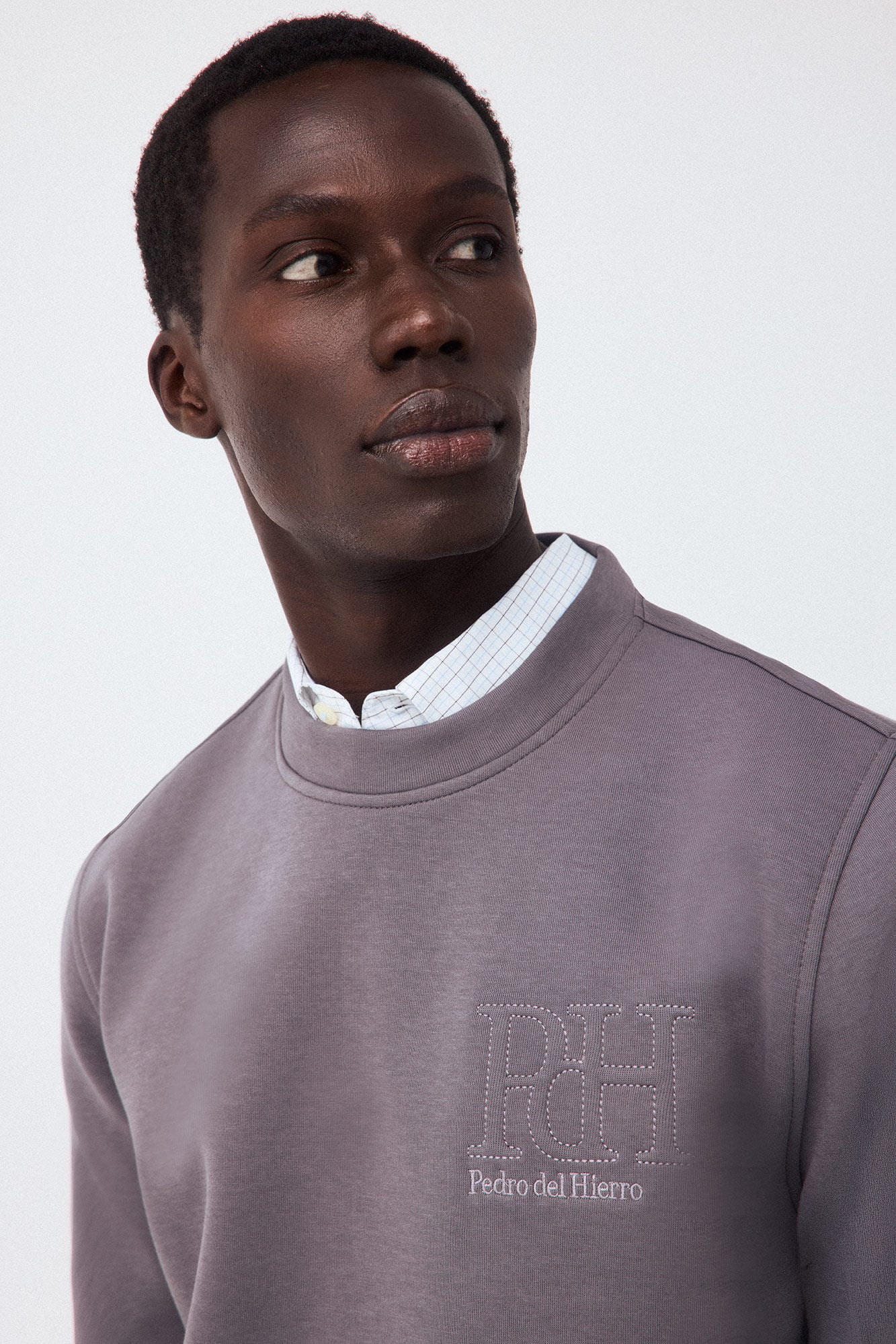 Pedro del Hierro Neoprene crew neck sweatshirt