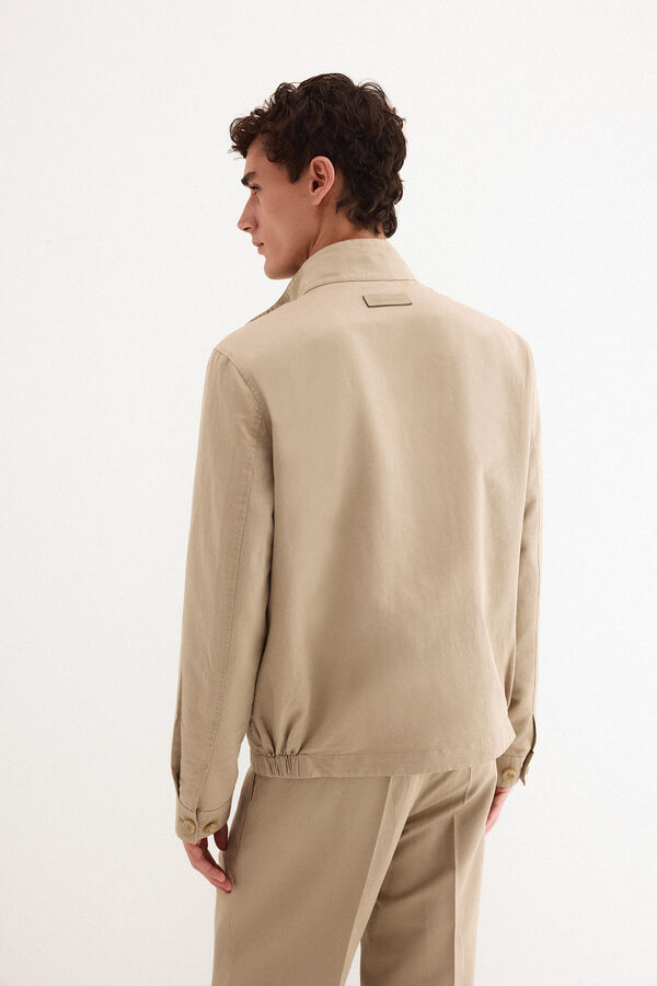 Pedro del Hierro Linen blend jacket Grey