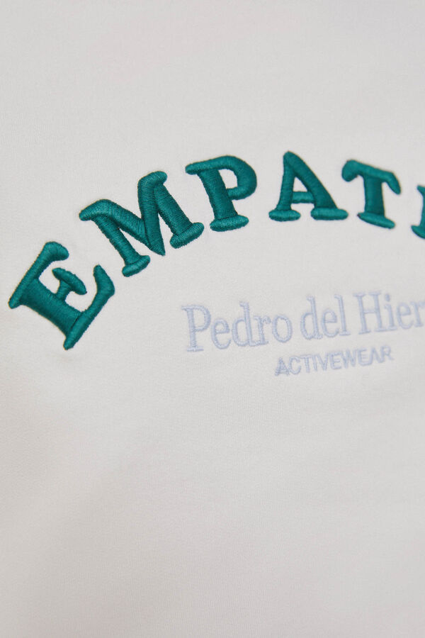 Pedro del Hierro BCI cotton sweatshirt Ecru