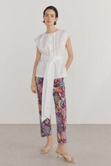 Pedro del Hierro Blouse shirt with shoulder detail Ecru