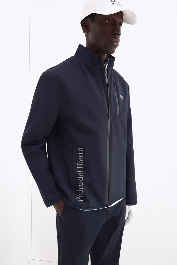 Pedro del Hierro Plain golf jacket Blue