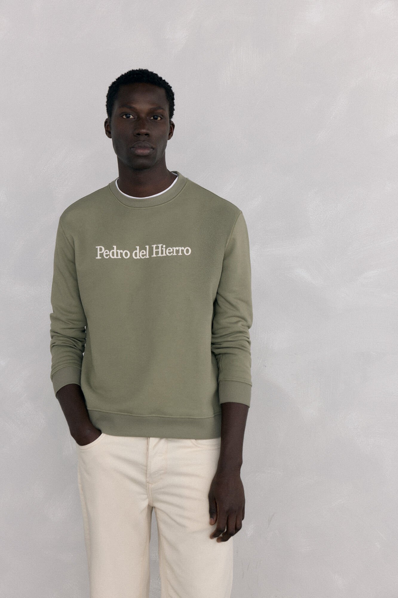 Pedro del Hierro Sweatshirt logo crew neck