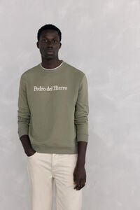 Pedro del Hierro Sweatshirt logo crew neck