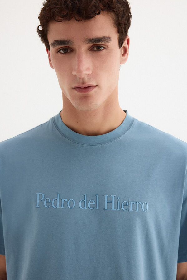 Pedro del Hierro Logo T-shirt Blue