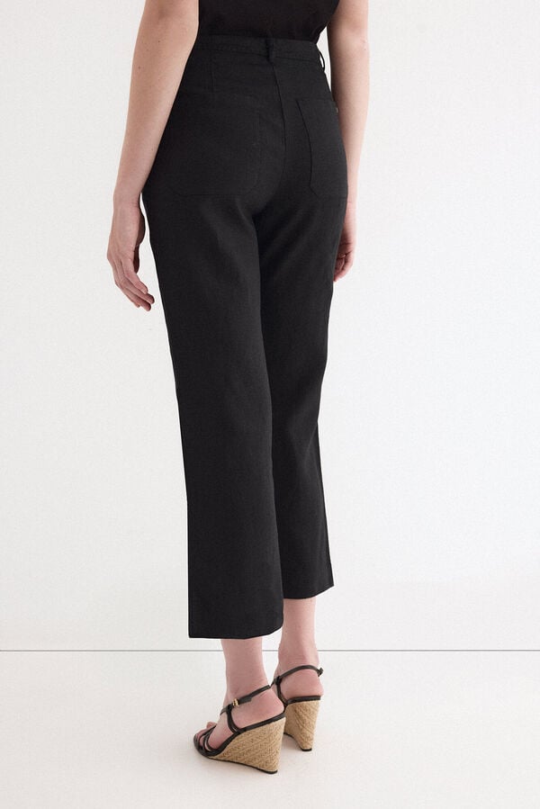 Pedro del Hierro Classic straight trousers Black