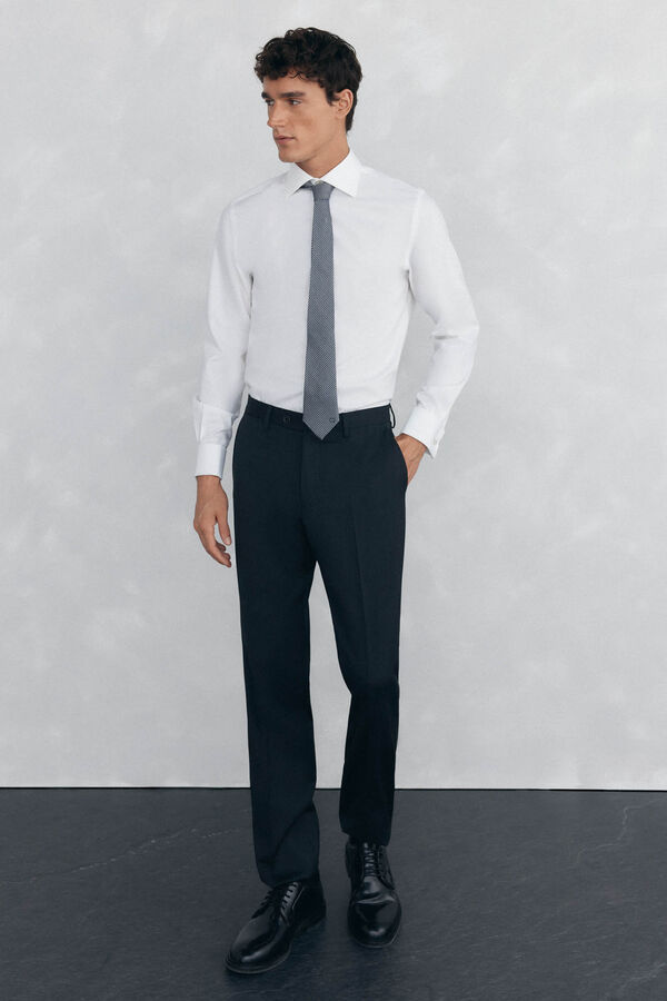 Pedro del Hierro Shirt with cufflinks, non-iron and stain-resistant White
