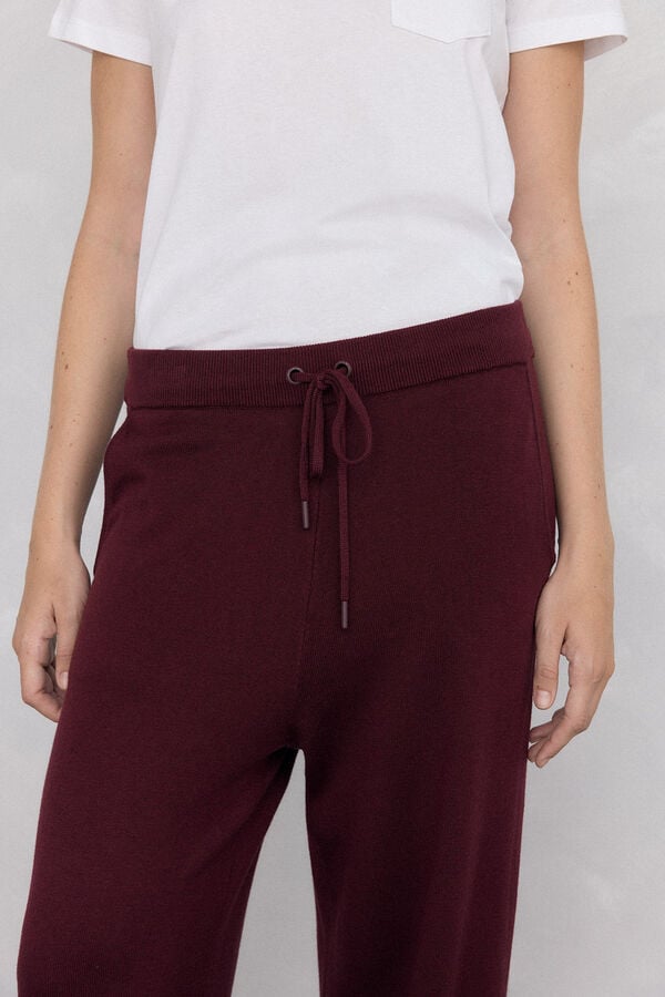 Pedro del Hierro Activewear jersey-knit pants Burgundy