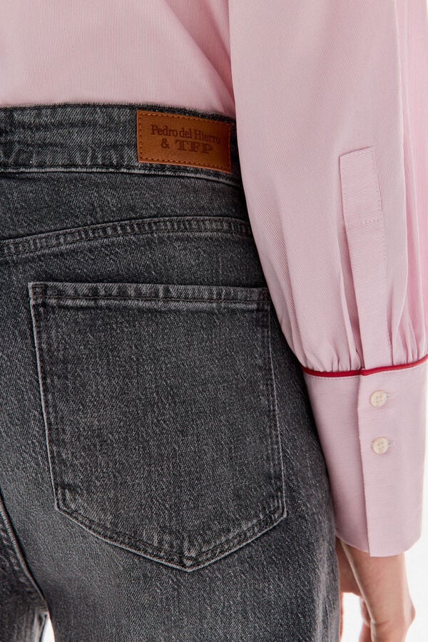 TFP by Tamara Falcó Wide-leg cropped jeans Grey