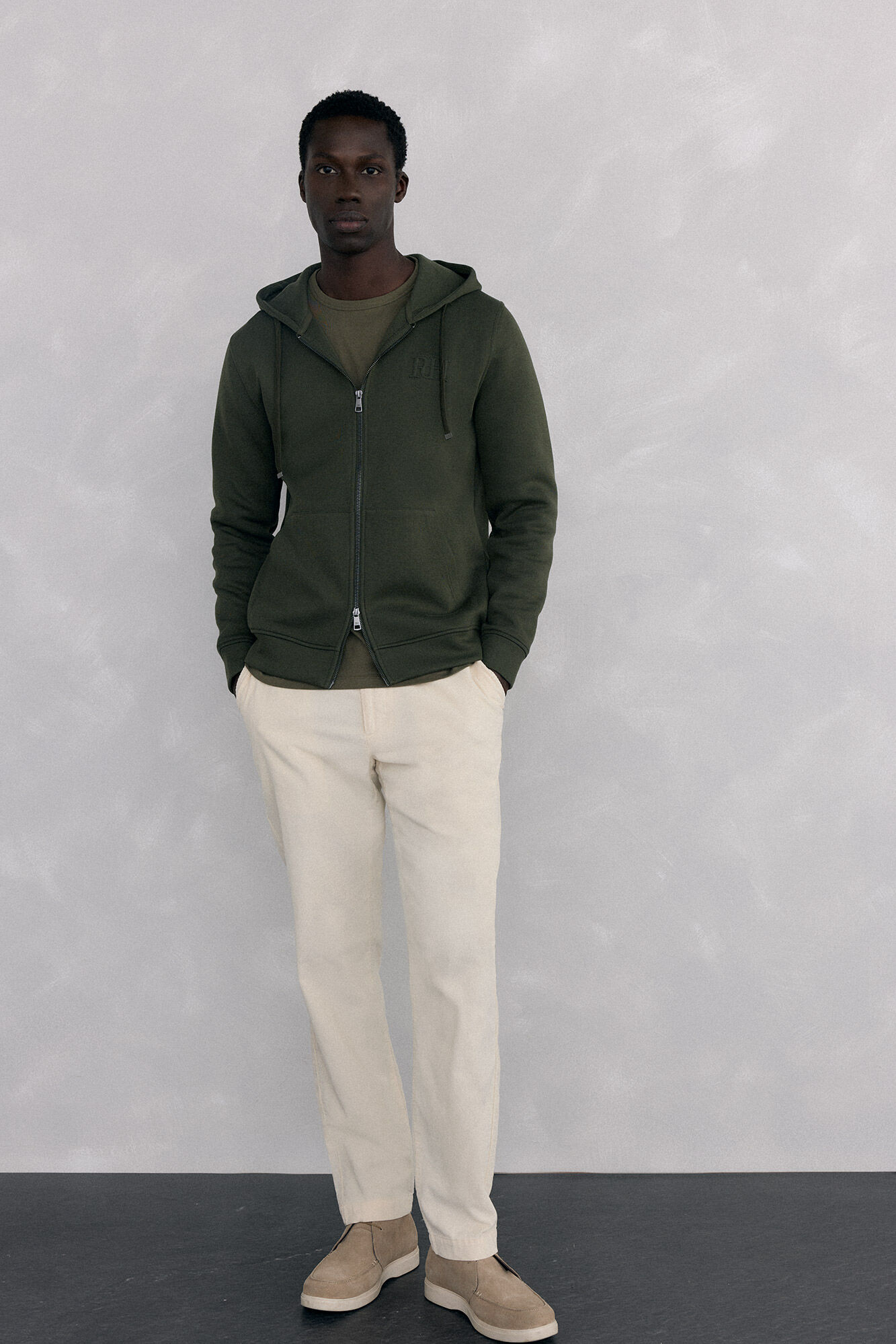 Pedro del Hierro Hoodie with technical fabric