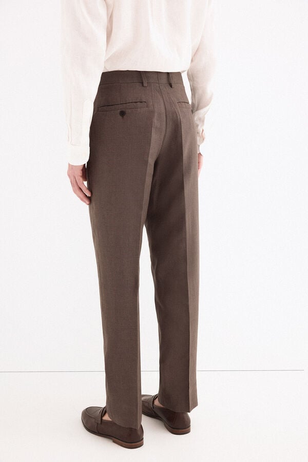 Pedro del Hierro Linen blend matching blazer Brown