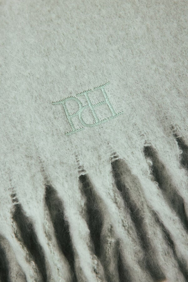 Pedro del Hierro Two-tone scarf Green