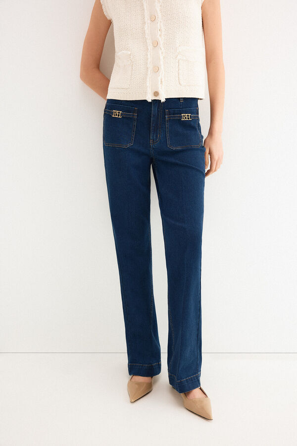 Pedro del Hierro Stovepipe jeans Blue