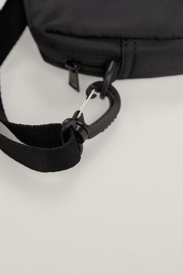 Pedro del Hierro Mochila tecido lisa Preto