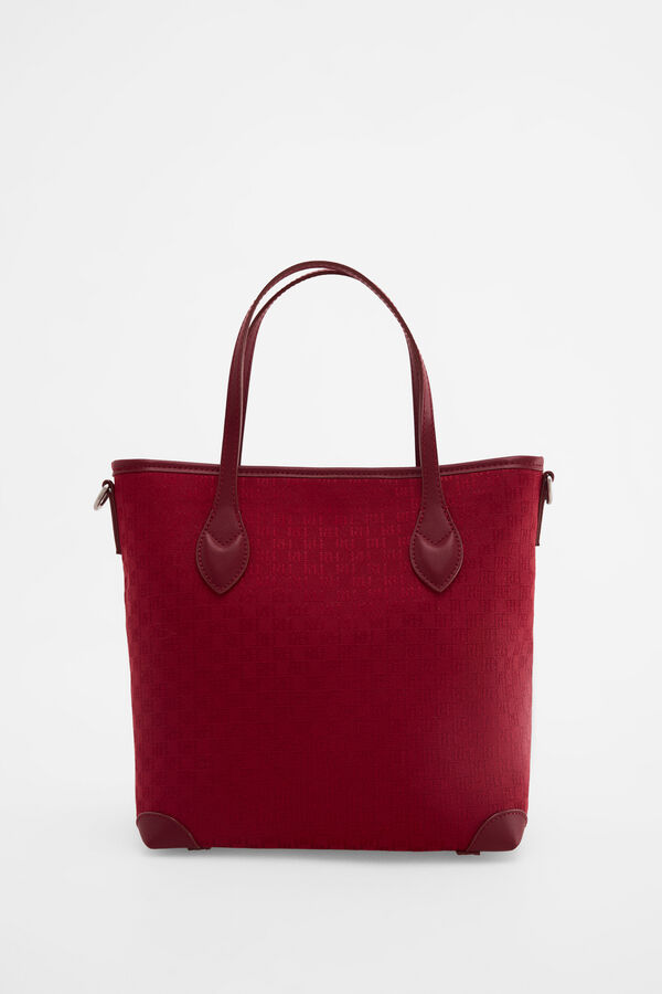 Pedro del Hierro Jacquard medium tote Burgundy