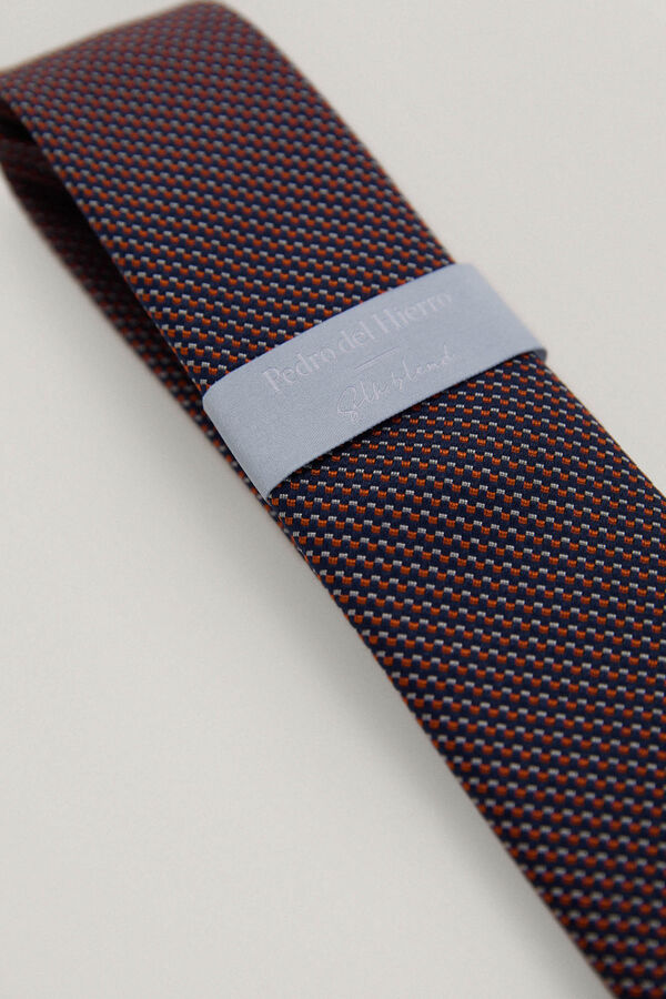 Pedro del Hierro Corbata seda lisa Azul