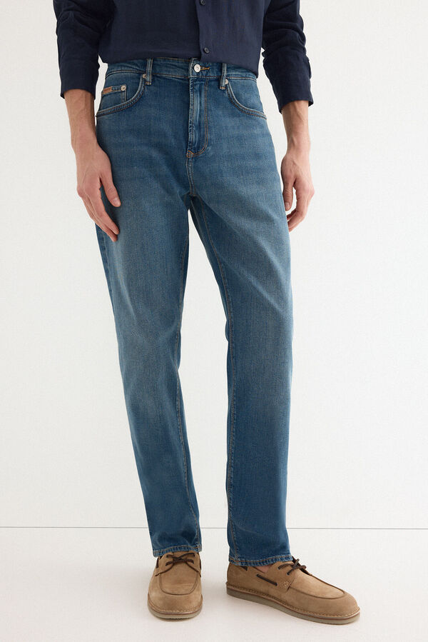 Pedro del Hierro Premium flex lightweight regular fit jeans Blue