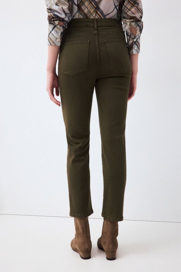 Pedro del Hierro Push up straight basic jeans Green