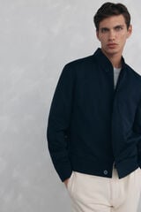 Pedro del Hierro Wool bomber jacket Blue