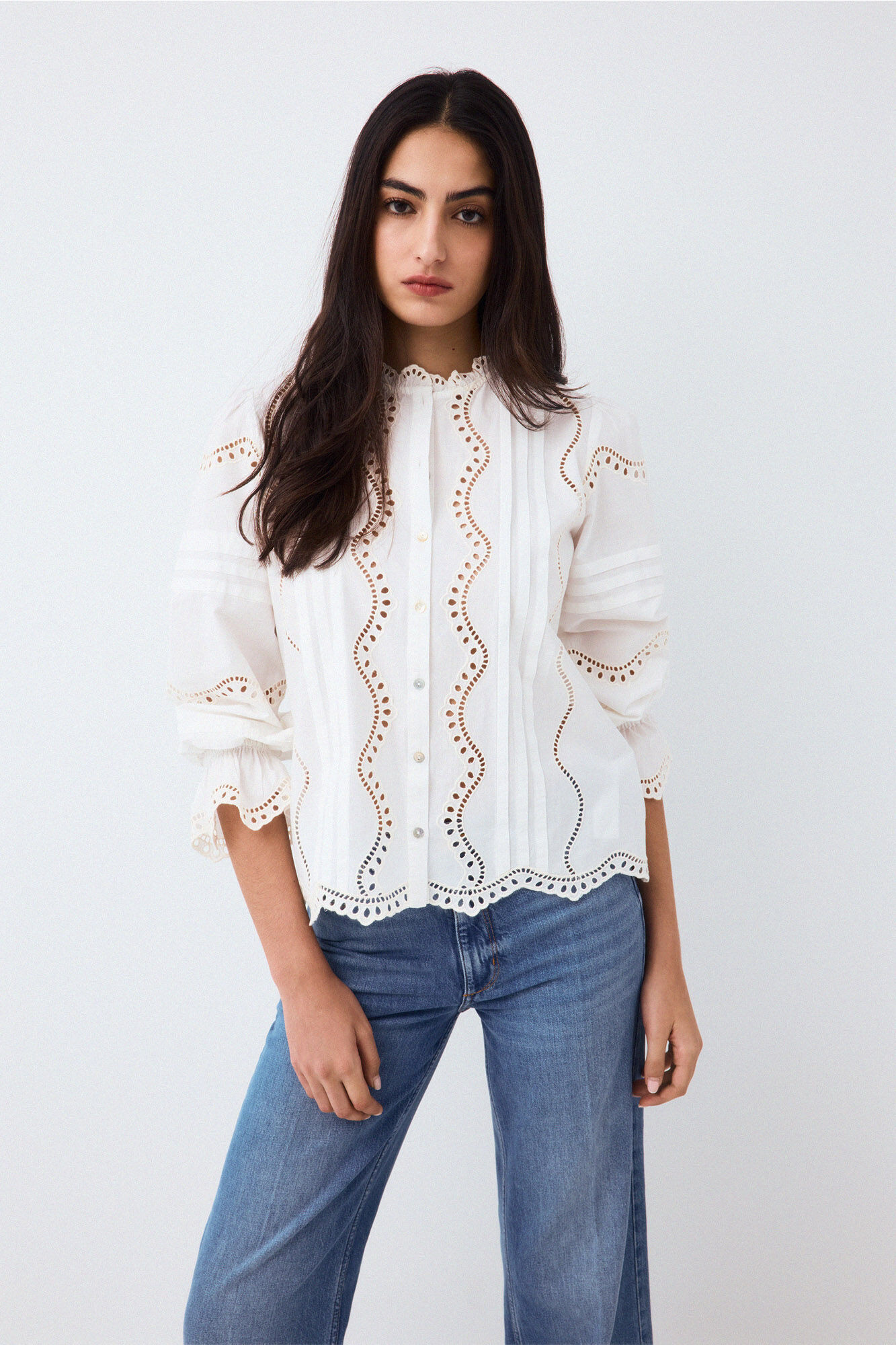 Pedro del Hierro Embroidered blouse