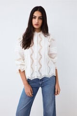 Pedro del Hierro Embroidered blouse White