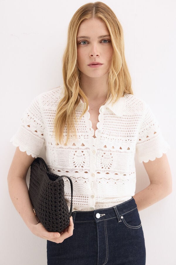 Pedro del Hierro Push-up flare cropped jeans Blue