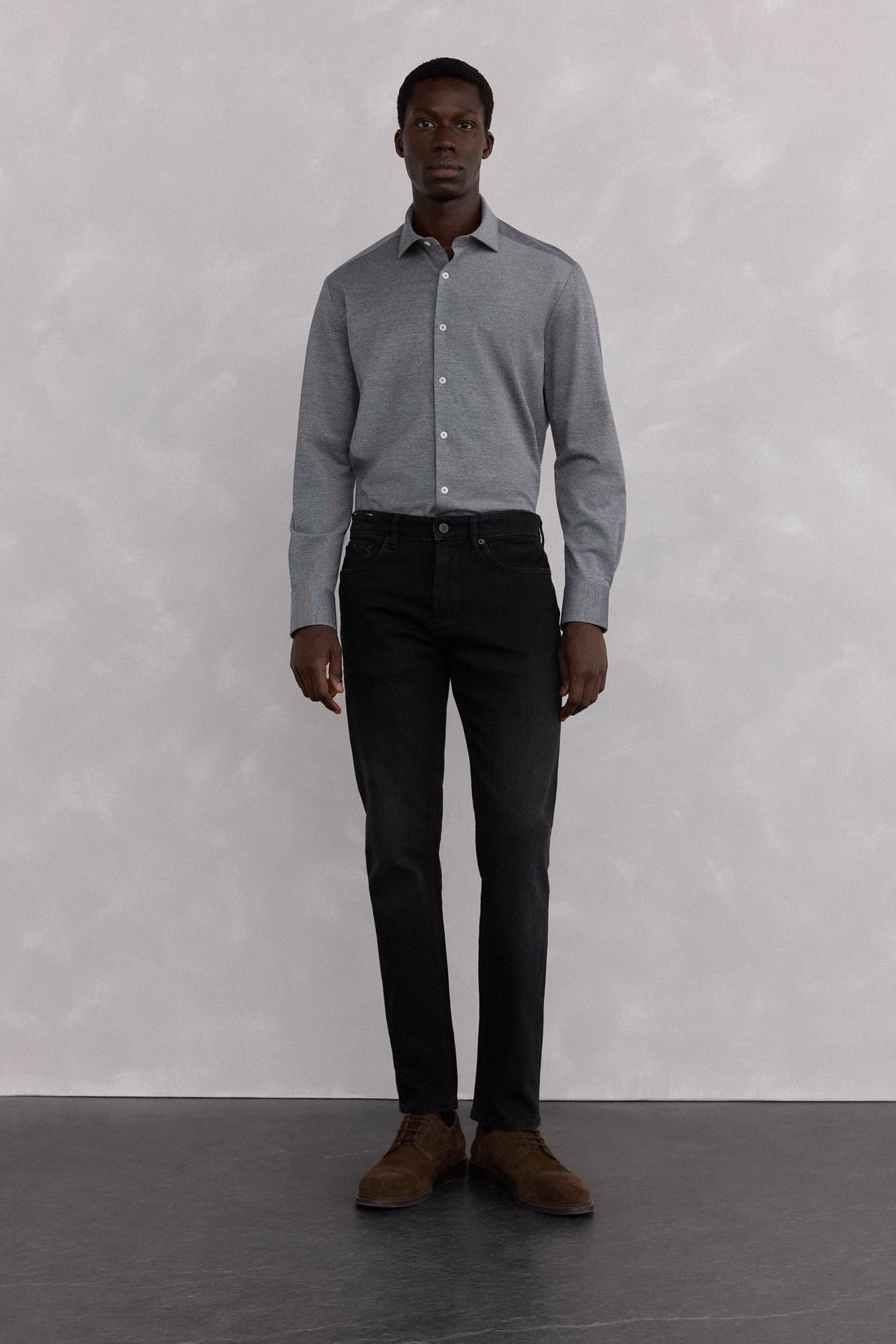 Pedro del Hierro Camisa de malha malha