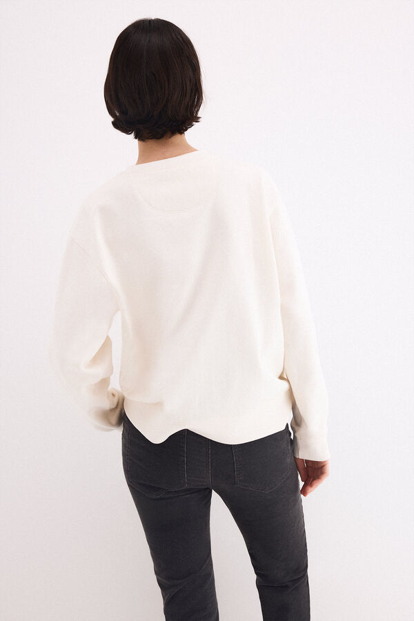 Pedro del Hierro Pedro del Hierro lurex sweatshirt Ecru