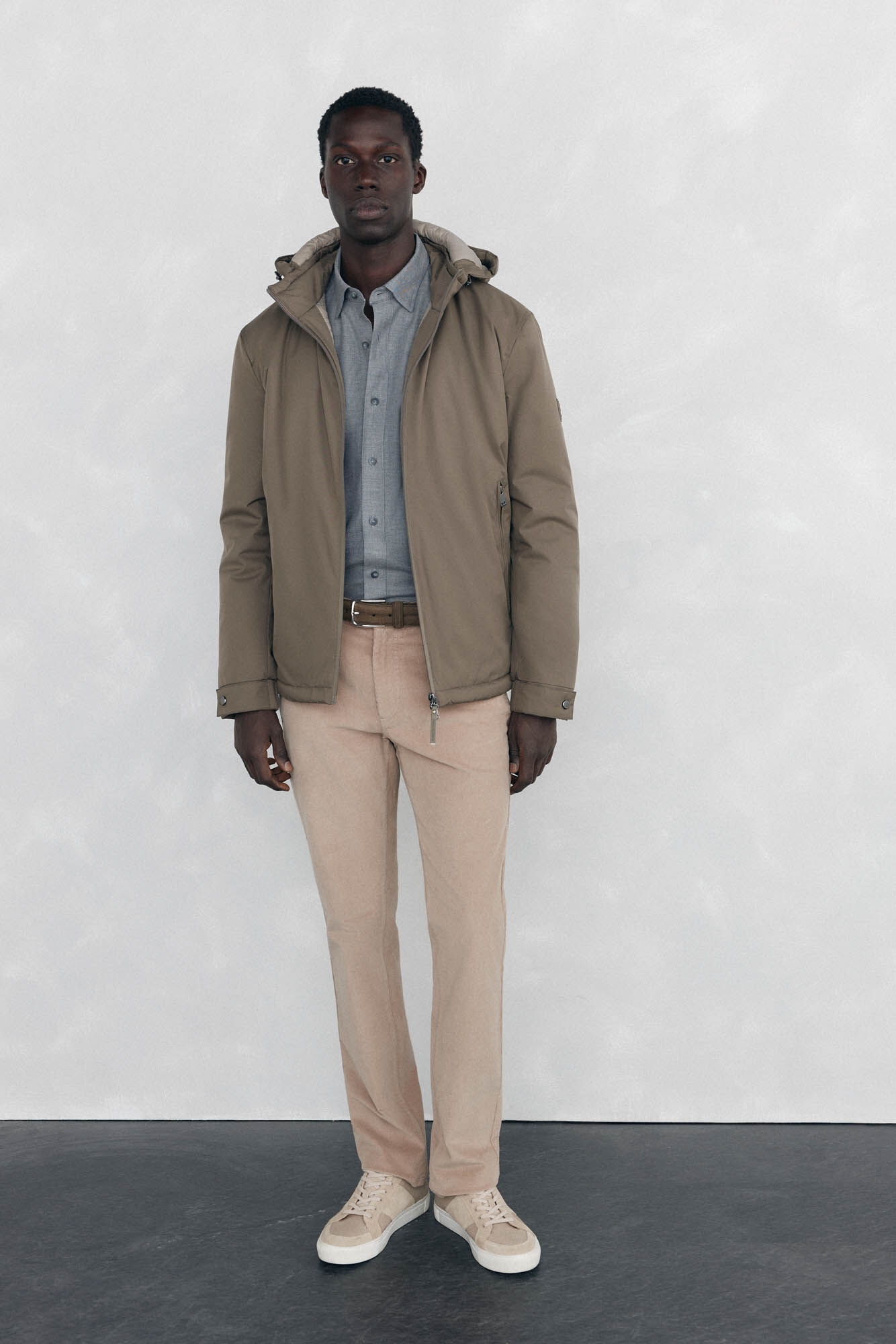 Pedro del Hierro Camisa Tencel lisa mesclada