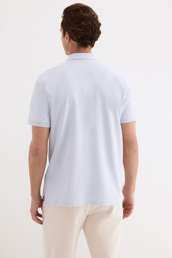 Pedro del Hierro Polo b&aacute;sico piqu&eacute; Azul