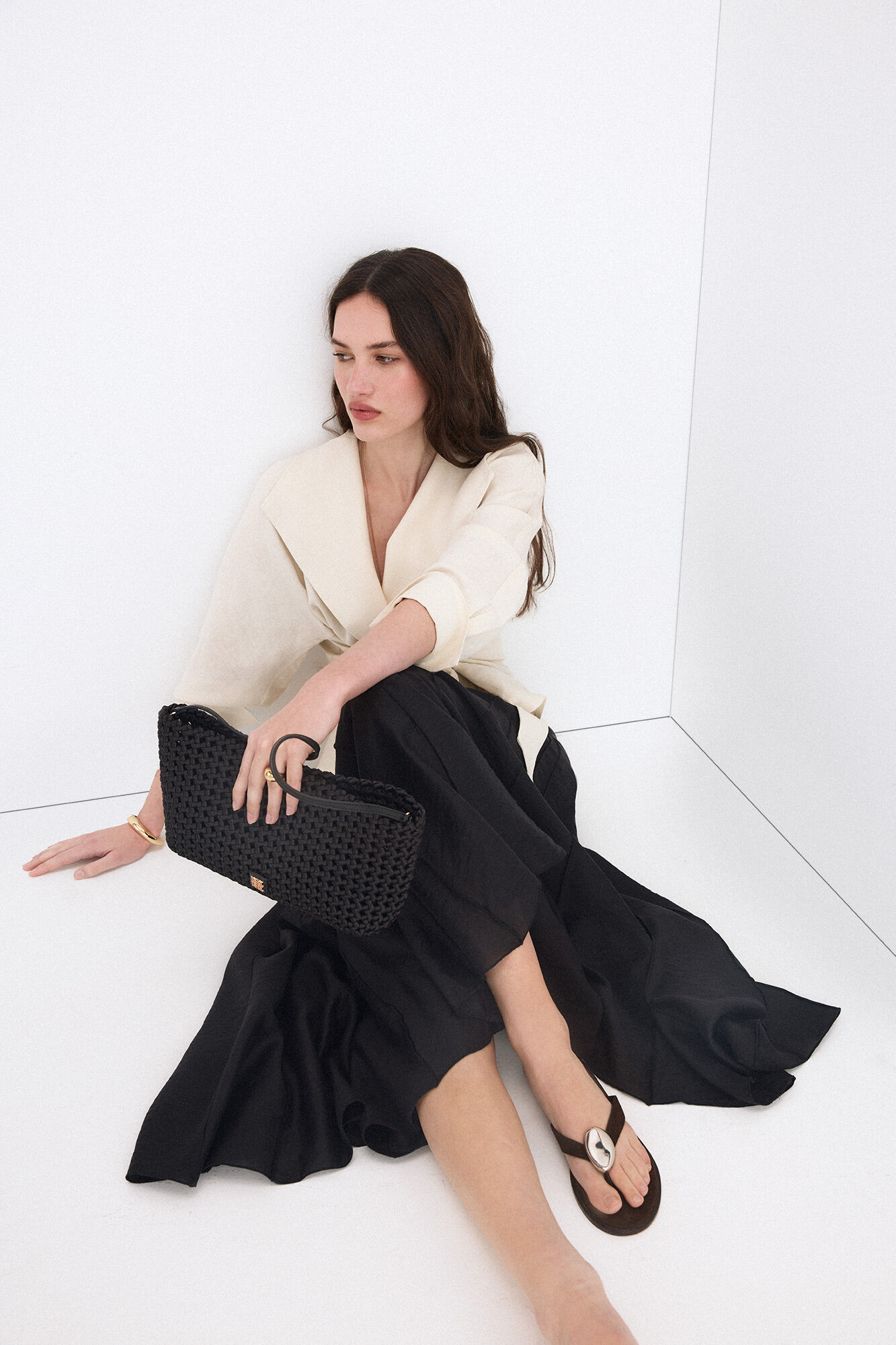 Pedro del Hierro Godet flared skirt
