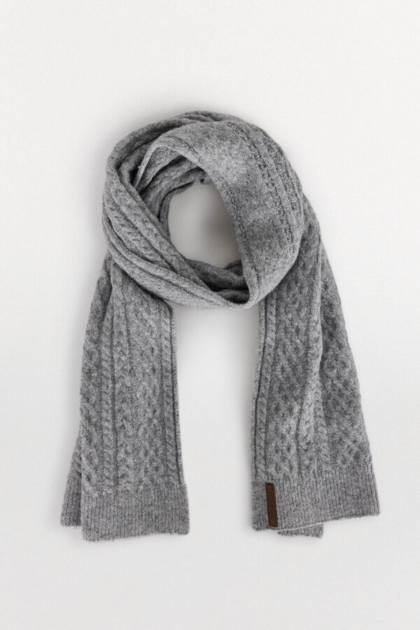 Pedro del Hierro Jersey-knit scarf Beige