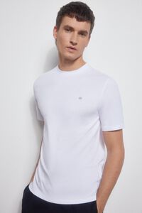 Pedro del Hierro Camiseta algodón pima Blanco