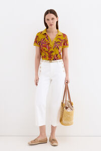 Pedro del Hierro Jeans wide leg capri